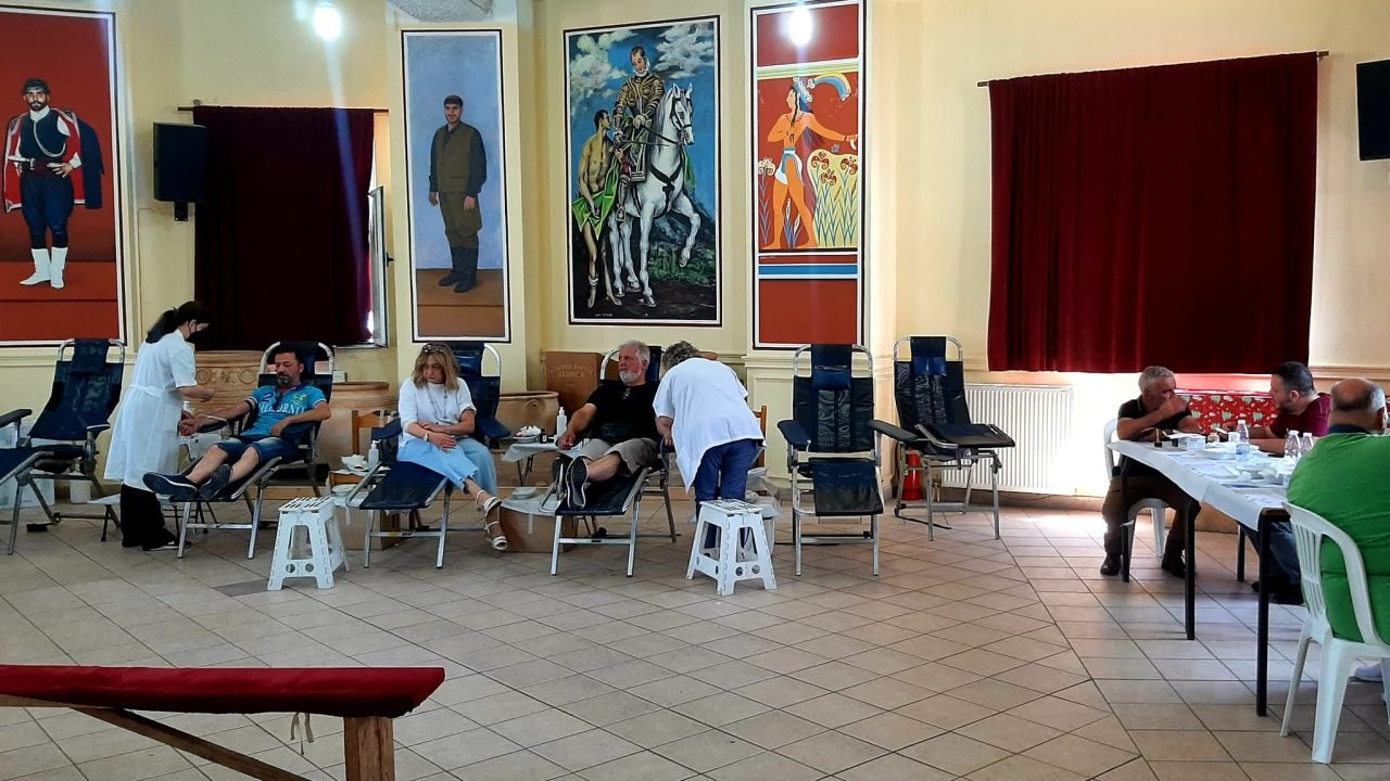 Σύλλογος Κρητών Αχαρνών-με επιτυχία η 37η  Εθελοντική  αιμοδοσία