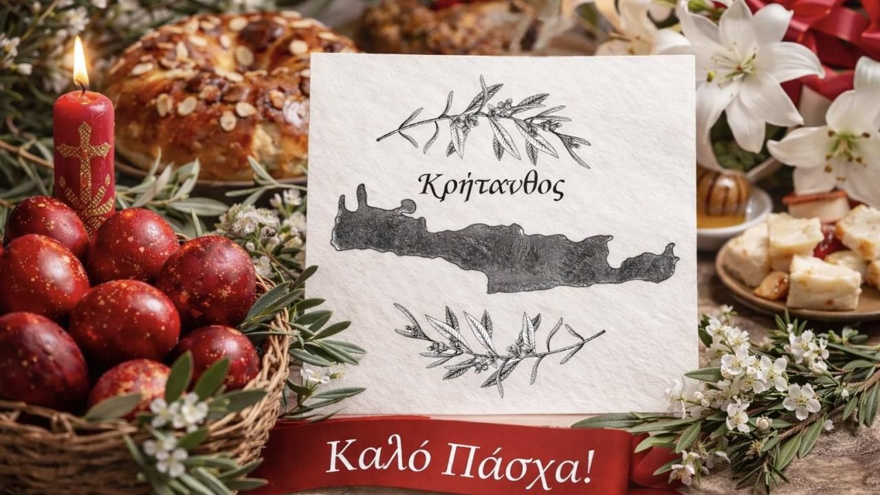 Πασχάλιες ευχές απο τον ΄΄Κρήτανθο΄΄
