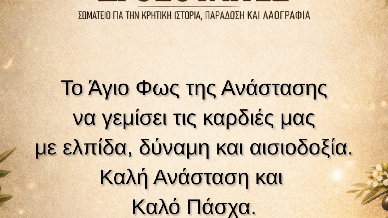 Πασχάλιες Ευχές απο τους ΄΄Δροσουλίτες΄΄