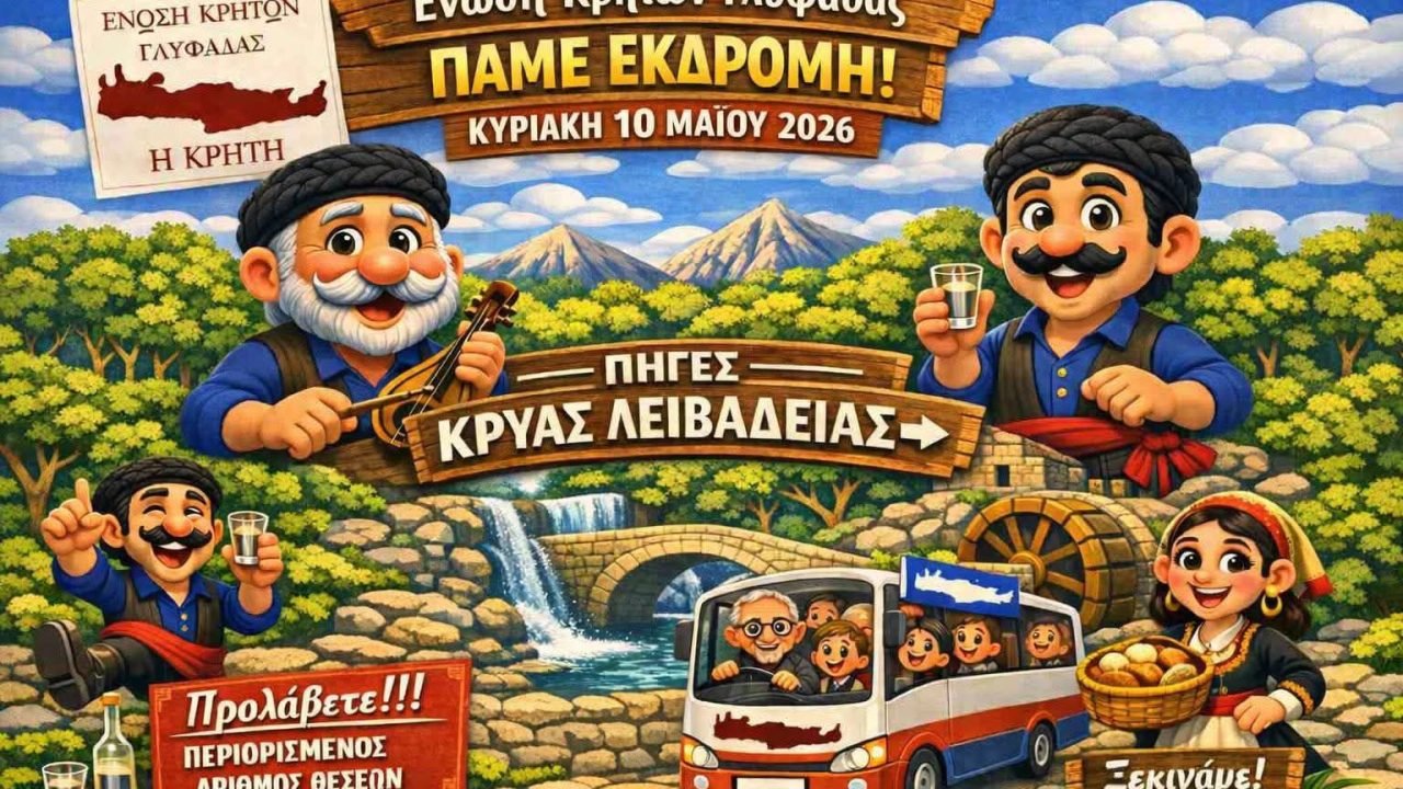 Ένωση Κρητών Γλυφάδας “Η Κρήτη”-Ημερήσια εκδρομή