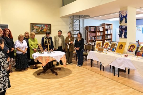 Αγιασμός και έκθεση Αγιογραφίας απο τον Σύλλογο Κρητών Πεντέλης