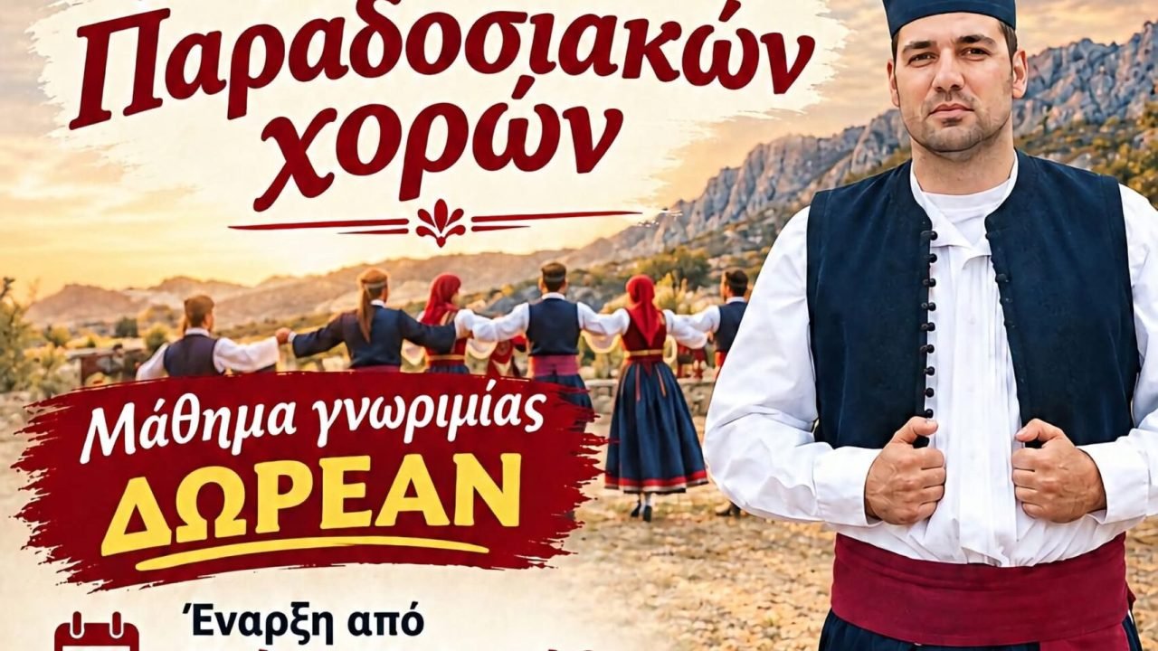 Μαθήματα παραδοσιακών χορών απο το Σύλλογο Κρητών Πετρούπολης