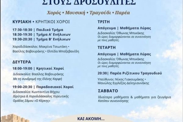 Δροσουλίτες-Εναρξη χορευτικής περιόδου